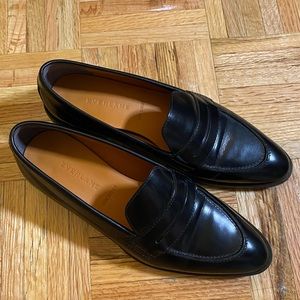 Everlane Modern Penny Loafer Black Leather, 7